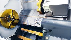 Centro de torneado CNC de cama inclinada Tck700 Torno CNC de 12 pulgadas con torreta eléctrica y eje C - Product Image 3