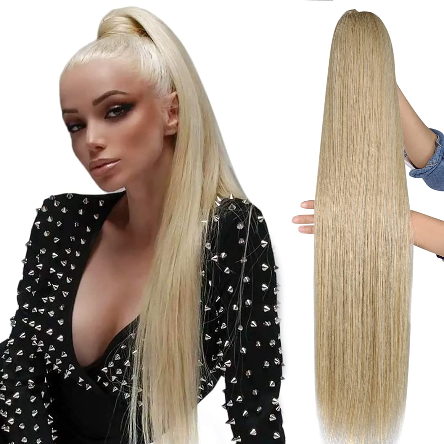 blond ponytail