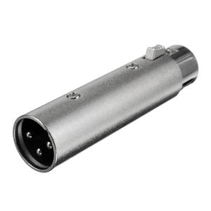 New Metal 3 Pin Male XLR Socket to 5 Pin Female DMX Audio Plug Adapter Connector Applied on Microphone Amplifier - Product Image 2