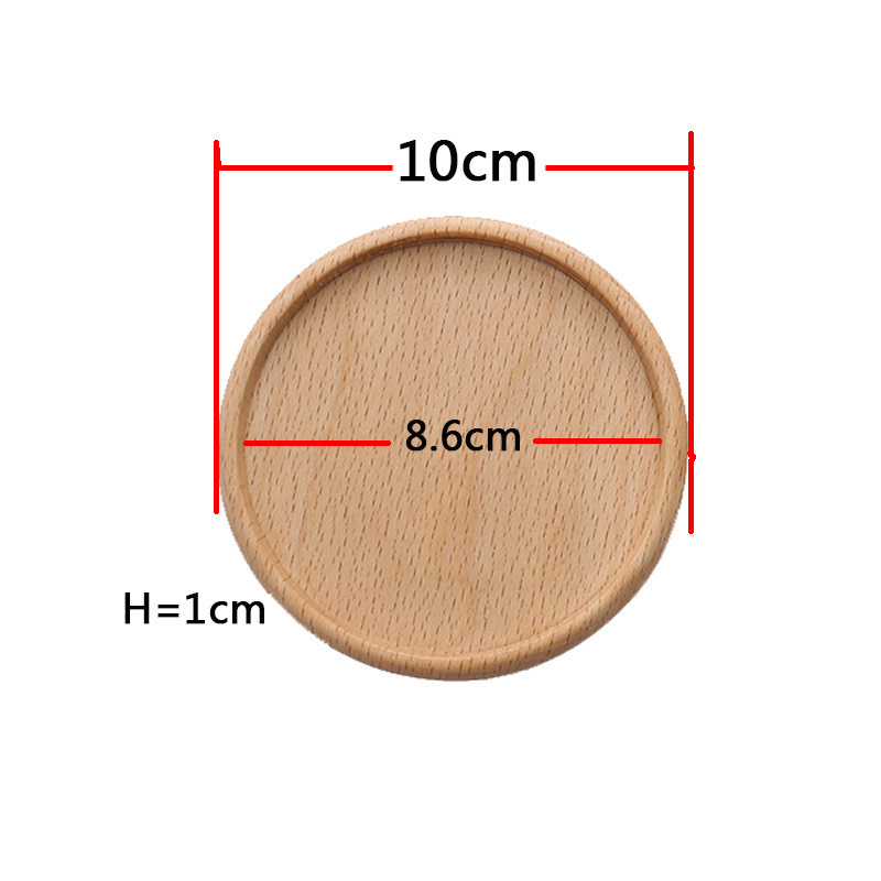 Ranura circular de madera de haya 10*10