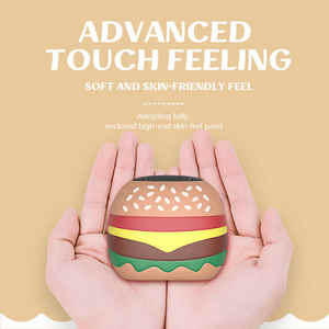 T77 Hamburger Draadloze Bt Mini Speaker Stofdichte Waterdichte Geavanceerde Touch Cartoon Burger Stereo Bass Actieve Speaker - Product Image 4