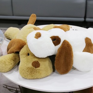 カスタム白と茶色の大きな犬眠っているぬいぐるみ柔らかいぬいぐるみ抱きしめる子犬 - Product Image 4