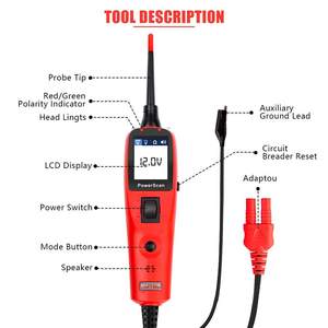 Autel PoerScan PS100 Original Auto Electrical Systems Diagnose werkzeug Profession eller Auto-Stromkreis prüfer für Autos - Product Image 4