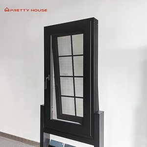 Residential House Project <strong>Windows</strong> and Doors Custom Double Tempered Glass Aluminium Casement <strong>Window</strong> <strong>with</strong> <strong>Built</strong>-in Shutter - Product Image 2