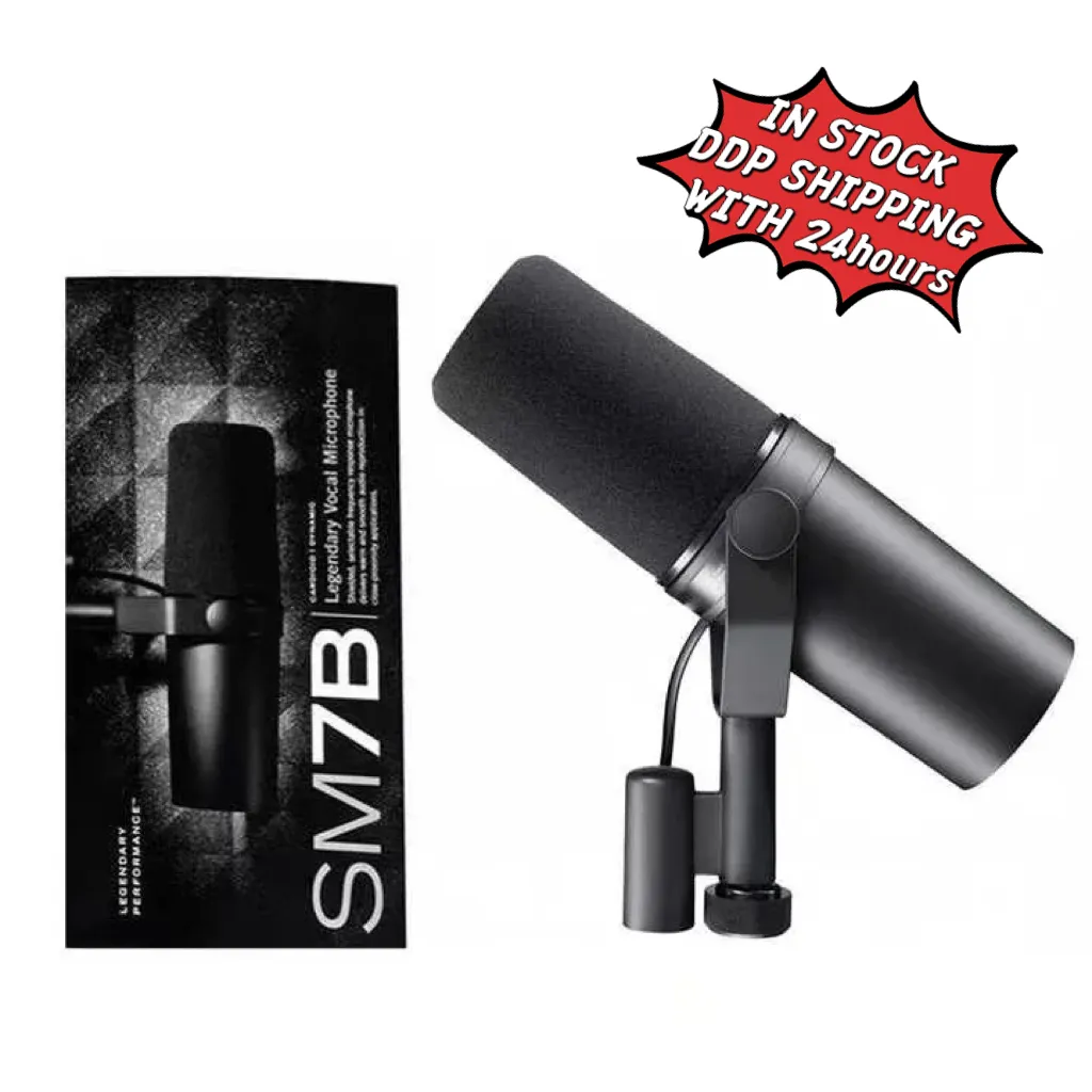 Top Verkauf neue SM7B Cardioid Studio Mikrofon Einstellbare Frequenzgang Aufnahme Podcasting Vocal Dynamic Microphone SM7B