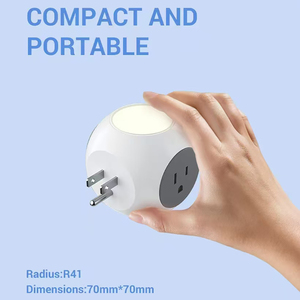 Extensor de salida de enchufe de CA múltiple de 125V y 1875W DE FÁBRICA DE Shenzhen, enchufe de cubo de escritorio multifuncional con puerto USB, cargador de pared con puerto de TYPE-C - Product Image 2