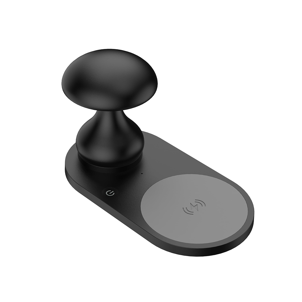 Cargador inalámbrico negro