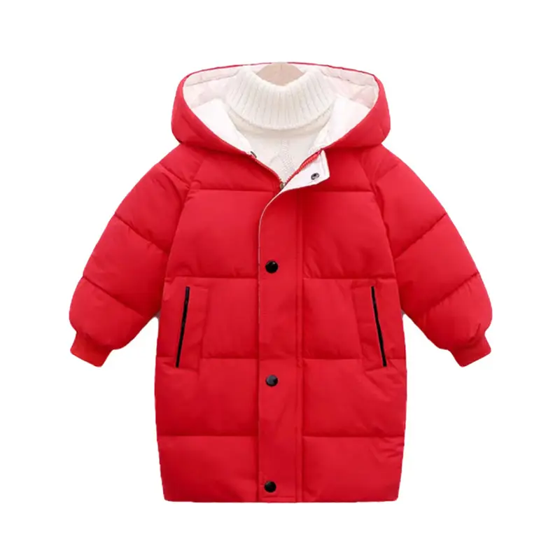Özel kış bebek giysileri uzun kollu katı rahat fermuar giyim moda çocuk mont ceketler