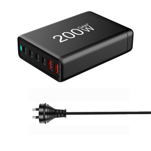 6 in 1 PD 45W DC 5V2.1A <strong>Multiple</strong> High <strong>Power</strong> Charger High <strong>Output</strong> 200W 4 Type C 2 <strong>USB</strong> Port GaN <strong>Usb</strong> C Charging Station - Product Image 3