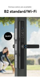 Sinovo Aluminium Swing Holztür schlösser Smart Fingerprint Türschloss mit Griffen Keyless Entry Türschloss Finger abdruck Tastatur karte - Product Image 4