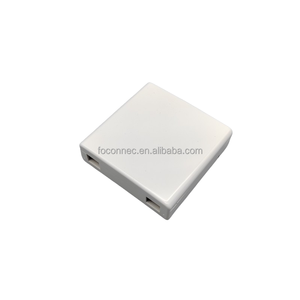 Caja de fibra tipo 86 de plástico Abs de alta calidad, toma de pared, salida de placa frontal, caja de terminales de fibra óptica de 2 núcleos - Product Image 6