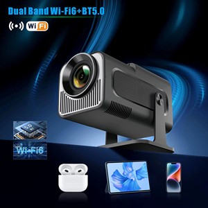 HY320 Mini cubo mágico proyector 4K datos mostrar proyector casa Android dual WiFi BT5.0 video cine en casa - Product Image 3