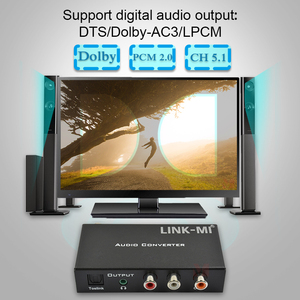 Convertidor de audio digital Soporte analógico digital HDMI ARC/Toslink/Coax Extractor de audio digital a analógico HDMI con salida de conector de 3,5mm - Product Image 6