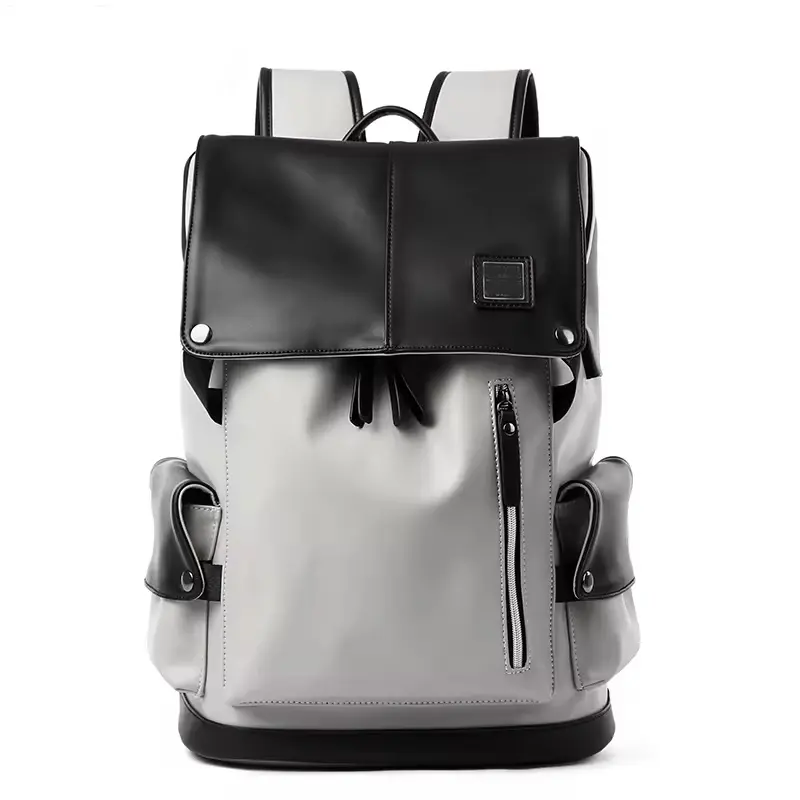 Custom Fashion Leather Dayback Teen Bookbags Laptop Bag Women Back Pack Custom Men Backpacks