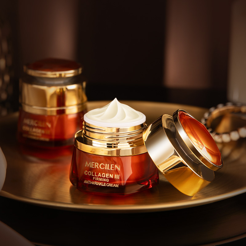 MERCILEN Crème Anti-Rides Collagène Type III Or Diamant 50g