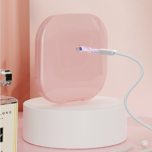 小型方形发光二极管发光矩形化妆镜手持式可折叠化妆镜 - Product Image 6