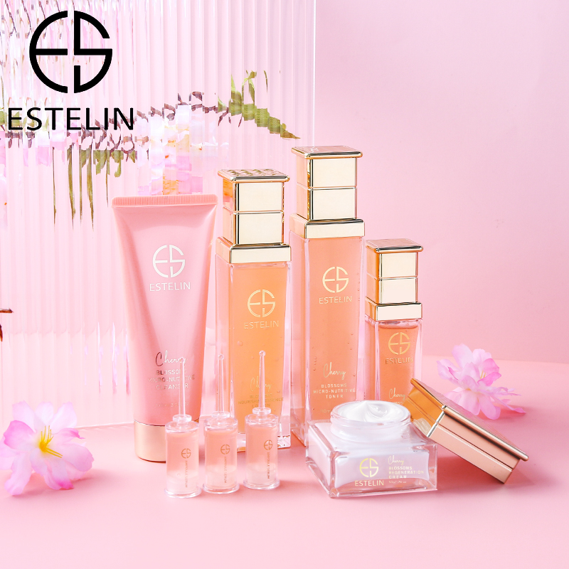 2022 New Design ESTELIN Cherry Blossoms Micro-nutritive Skin Care Kit