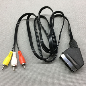 1.8M 6FT RGB <strong>Scart</strong> <strong>to</strong> 3 <strong>RCA</strong> AV Cable <strong>Scart</strong> <strong>to</strong> 3RCA Audio Video Connector for Nintendo Entertainment System NES AV Cable Cord - Product Image 5