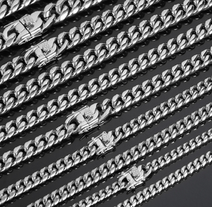 Wholesale Men Cuban Link <strong>Chain</strong> for Men Custom Design Monaco Necklace Hip Hop Gold Plated Miami Curb for Men - Product Image 4