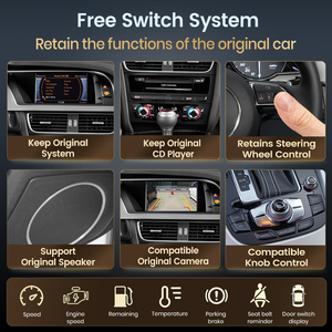 Junsun Wireless Carplay Android Auto Module Box for <strong>Audi</strong> A1 A4 A5 A6 A7 A8 Q3 Q5 Q7 2010-2018 RMC <strong>MMI</strong> <strong>3G</strong> OEM Screen Mirror Link - Product Image 4