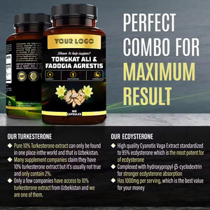 Viên nang Tongkat Ali & fadogia agrestis hỗ trợ sức khỏe nam giới và bổ sung sức mạnh cơ bắp tăng cường cơ bắp - Product Image 4