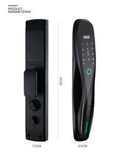 Yistar di alta qualità intelligente impronta digitale blocco porta WIFI telecomando principale serratura biometrica per il legno prezzo di fabbrica Tuya tecnologia