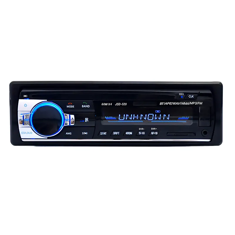 520 Car MP3 Stereo Audio Radio Hands-Free STEREO BT/APE/WAV/WMA/FM USB AUX USB Central Lossless 7388 Music High Power Player
