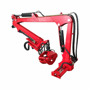 RIMA sollevamento e caricamento 3m ~ 7.5m outreach 3 punto di traino legname crane macchina con presa - Product Image 2