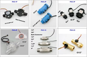 FXM Thread Hall Element Medidor de flujo Sensor de flujo de agua Medición de 0.3L a 3 LPM Salida de pulso Sensor de flujo de latón - Product Image 6