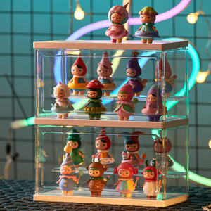 LEGO手工芸品とポップマート人形ディスプレイボックス用ブラインドボックス収納用カスタマイズ透明プラスチックディスプレイキャビネット - Product Image 1
