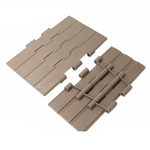 Heavy Duty <strong>821</strong> Chain Plate Double Hinged Plastic Flat Top Chain POM Drive K750 1000 1200 Straight Conveyor for Restaurant