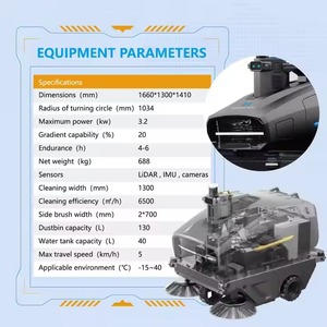 Straßen kehrmaschine Boden reinigungs maschine Automat isierter Patrouillen-Straßen reinigungs roboter - Product Image 3