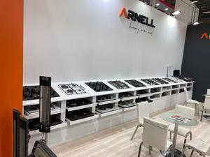 优质4燃烧器电煤气灶铝Inox，带三燃烧器液化石油气/天然气安全系统，适用于炊具3年保修