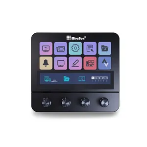 Mirabox N4 RGB LED Soporte personalizable Teclado para computadora portátil Dual USB C USB-A 10 teclas Tira táctil Nueva interfaz de marcación cuádruple Visual Macro - Product Image 5
