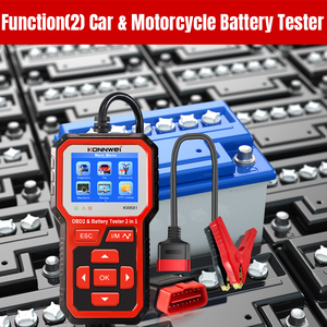 Evrensel araba kod okuyucu & 12V pil test cihazı OBD2 tarayıcı 2 1 otomatik teşhis OBDII EOBD tarama aracı O2 sensörü motor test - Product Image 5