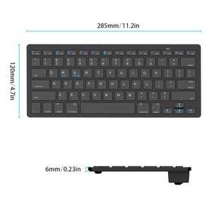Portable Wireless <strong>Bluetooth</strong> <strong>Keyboard</strong> 78 Keys <strong>Mini</strong> Slim Laptop Tablet PC <strong>Keyboard</strong> Portable Wireless <strong>Keyboard</strong> for IMac/iPad - Product Image 5