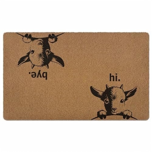 Tapis en fibre de coco façon chèvre