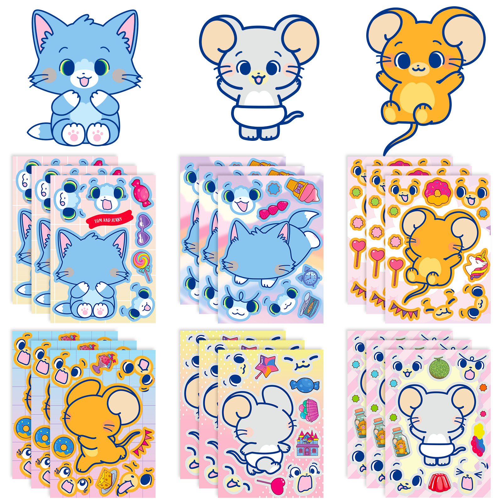 Commandez par multiples de 6-T01041202 Cartoon Mouse Fa