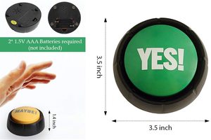 <strong>Custom</strong> <strong>Talking</strong> <strong>Button</strong> Buzzers Switch Led Recording <strong>Custom</strong> Sound <strong>Buttons</strong> YES and NO <strong>BUTTON</strong> ANSWER GAME BUZZER - Product Image 6