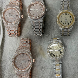 Vượt Qua Tester VVS Moissanite Xem Hip Hop Iced out Xem Cho Nam Giới Sang Trọng Tự Động Đồng Hồ Cơ Khí - Product Image 6