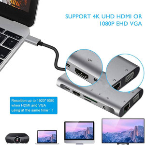10 Ports <strong>Multi</strong> <strong>Function</strong> Adapter 4k HDTV VGA RJ45 PD USB3.0 SD TF <strong>Card</strong> <strong>Reader</strong> 10 En 1 Tipo-c <strong>Usb</strong> Hub <strong>Usb</strong> c 10 in 1 Type c Hub - Product Image 6