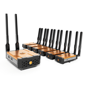 HOOMC 500m 1080p无线Hdmi发射器和接收器1 Tx至6 Rx环路输出Wifi 5.8g全高清Hdmi无线扩展器