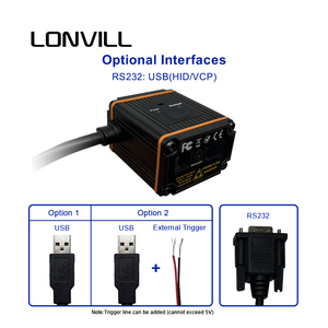 LONVILL High Speed <strong>Data</strong> <strong>matrix</strong> Scanner Conveyor Ethernet Auto Sensing 1D 2D bar <strong>Code</strong> Scanner Industrial Fixed Scanner - Product Image 4