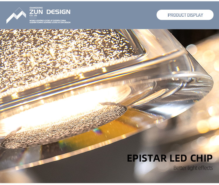 Zun Design Factory Price luxury decorative pendant lighting modern nordic design crystal indoor Kitchen led pendant lights
