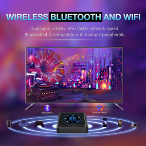 2025 en ucuz K96 Set Top Box androidandroidh313 Wifi6.0 ses uzaktan kumanda en iyi Android 14 Tv kutusu K96 8GB 16GB - Product Image 4