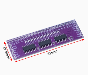 Einzelchip-Mikro controller Seriell-zu-Parallel-Pin-E/A-Erweiterungs modul 74 HC595-Ausgangsanschlusserweiterung 3 Dreht 24-polige LED-Steuerung um - Product Image 3