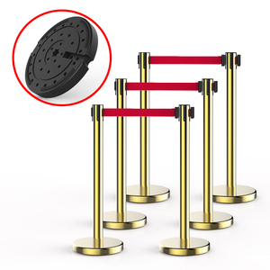 Giao thông đám đông kiểm soát lối đi hàng đợi thảm đỏ nhung dây cực đứng bài hàng rào stanchion - Product Image 5