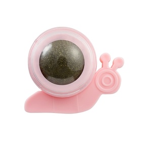 Juguetes interactivos para mascotas, Bola de hierba gatera giratoria para gatos, para limpiar los dientes - Product Image 3