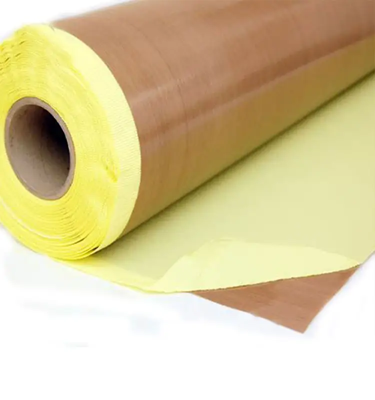 new high tensile strength ptfe coated fiber glass fabric cloth roll with adhesive