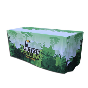 Custom Design Trade Show Table Cover Advertising Fitted Table Cloth With Your QR <strong>Code</strong> Printed Customized Table Cover - Product Image 5
